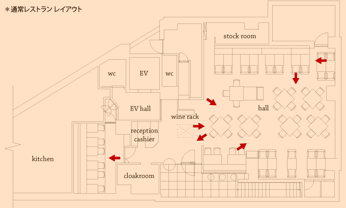 店内平面図